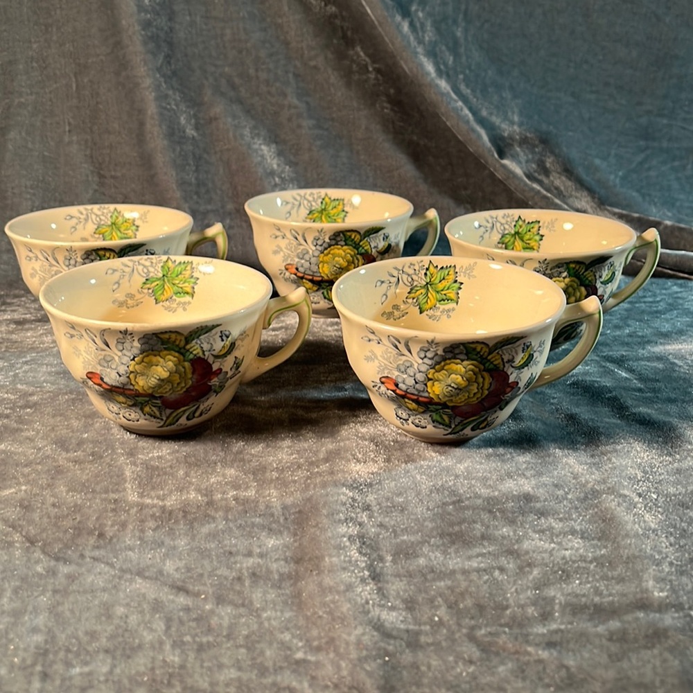 Set/5 Teacups “The Kirkwood”